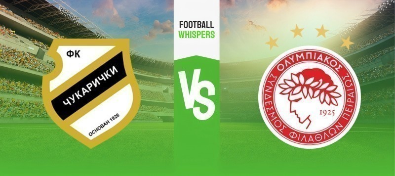 Cukaricki vs Olympiacos prediction, odds and betting tips 31/08/2023