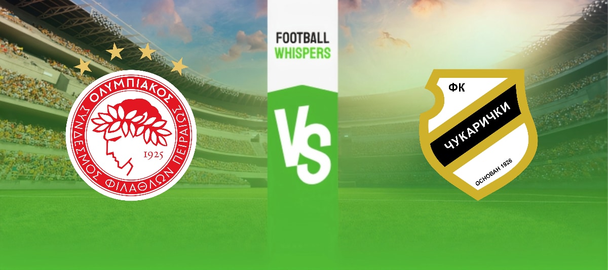 Olympiakos vs Cukaricki prediction, odds & betting tips 24/08/2023