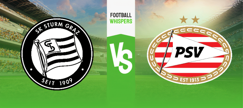 Sturm Graz vs PSV prediction, odds & betting tips 15/08/2023