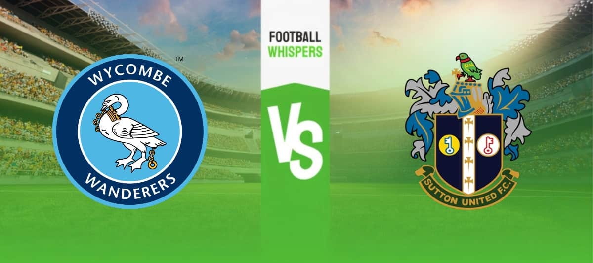 Wycombe vs Sutton prediction, odds & betting tips 29/08/2023
