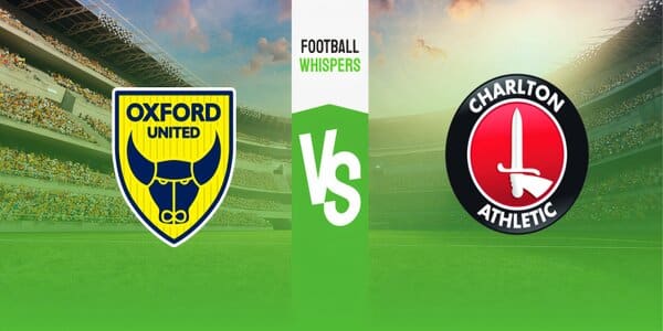 Oxford United vs Charlton prediction, odds & betting tips 26/08/2023