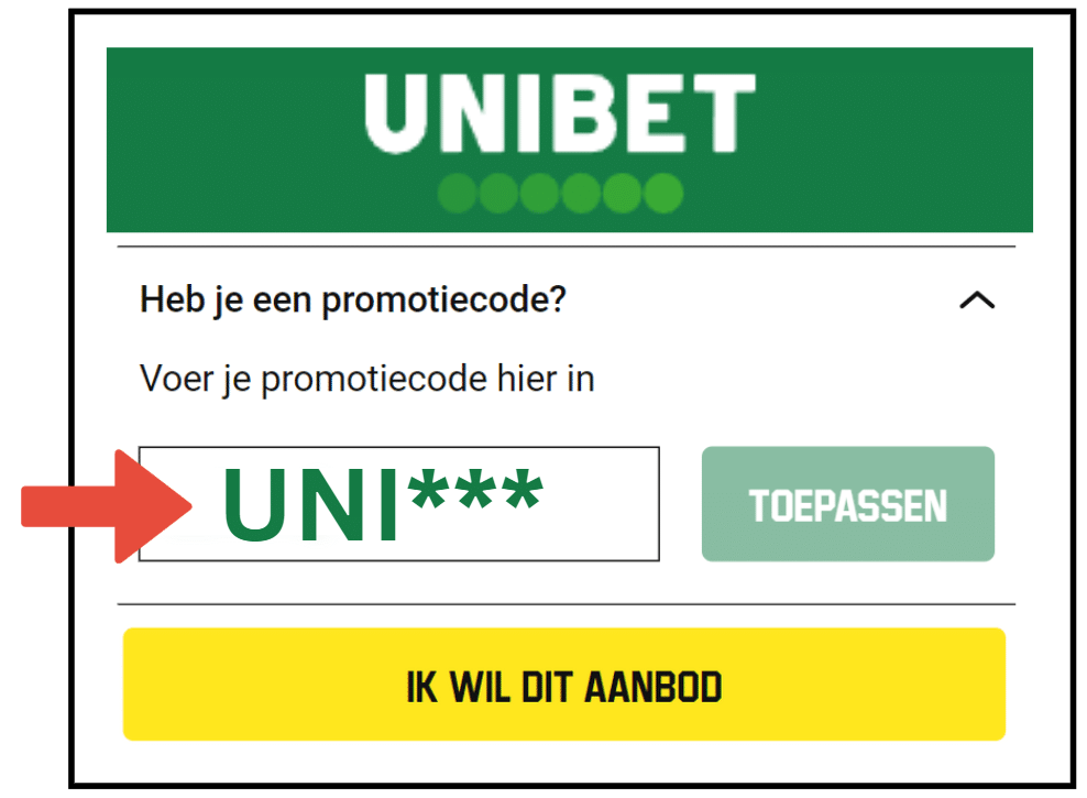 Unibet Promotiecode & Bonuscode tot 50€ April 2026