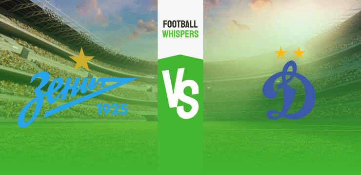 Зенит – Динамо Москва прогноз на матч 6 августа 2023