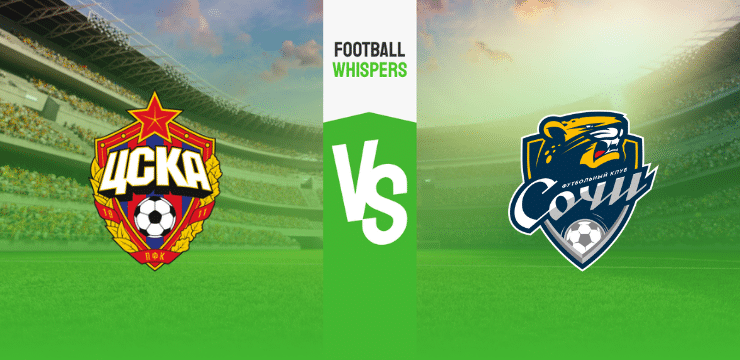 ЦСКА Москва – Сочи прогноз на матч 13 августа 2023