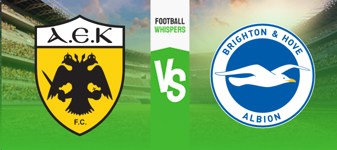 AEK Athens vs Brighton prediction, odds and betting tips 30/11/2023
