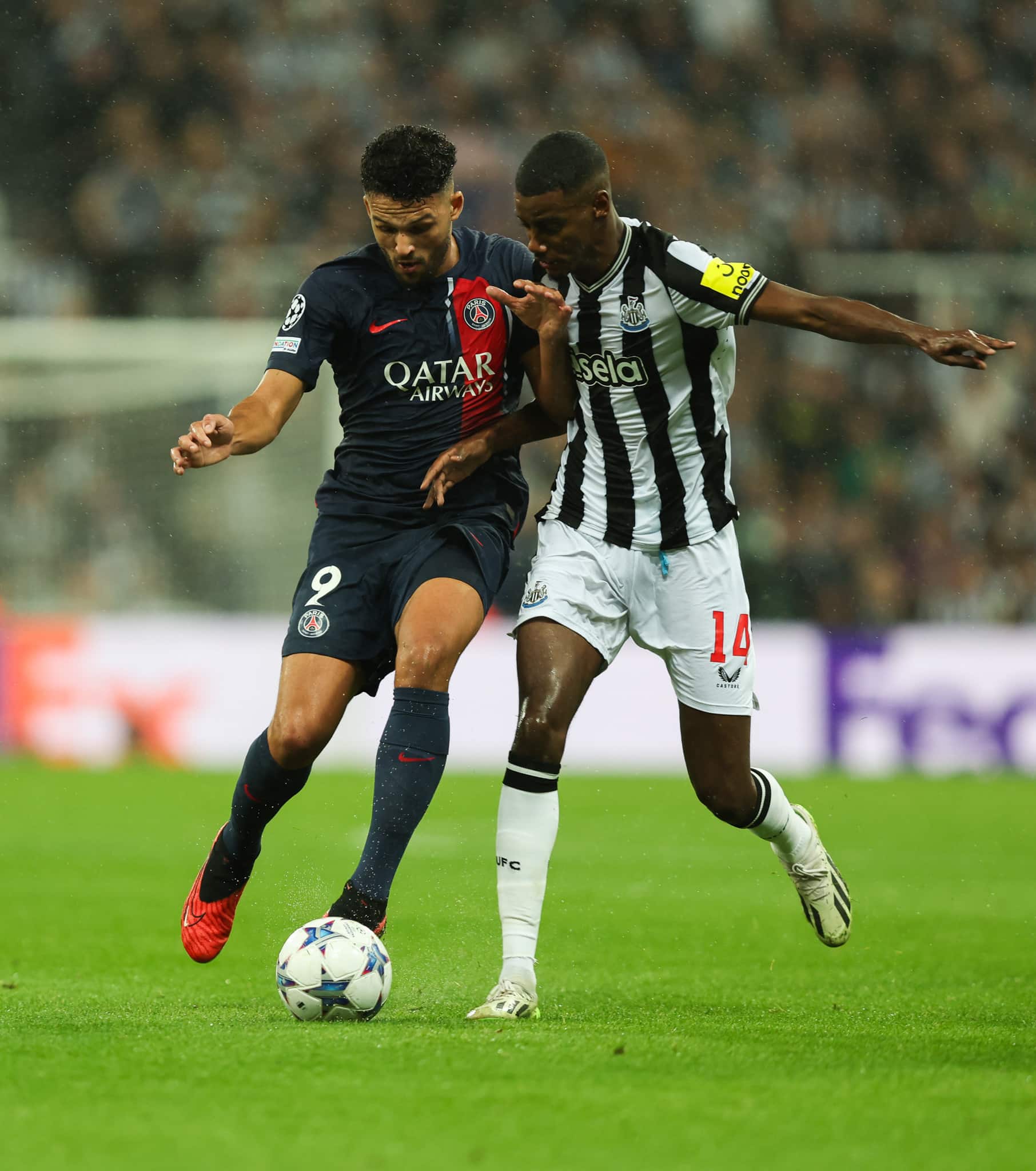 Състави за  ПСЖ срещу Нюкасъл