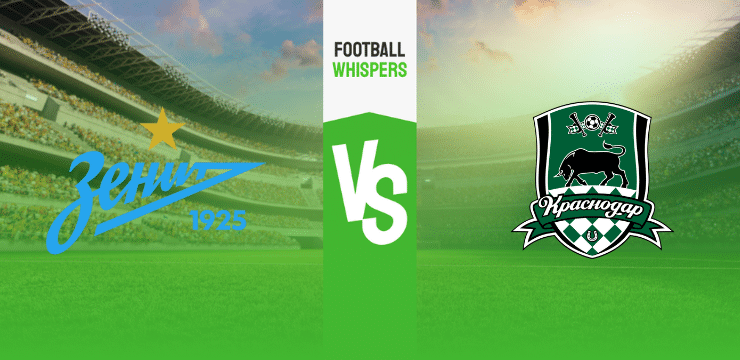 Зенит – Краснодар прогноз на матч 11 ноября 2023 года