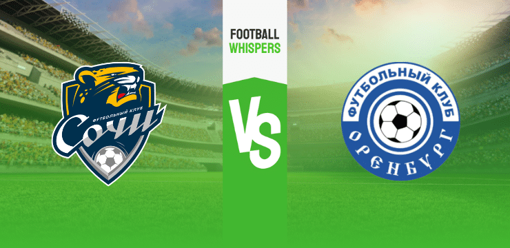 Сочи – Оренбург прогноз на матч 10 декабря 2023 года