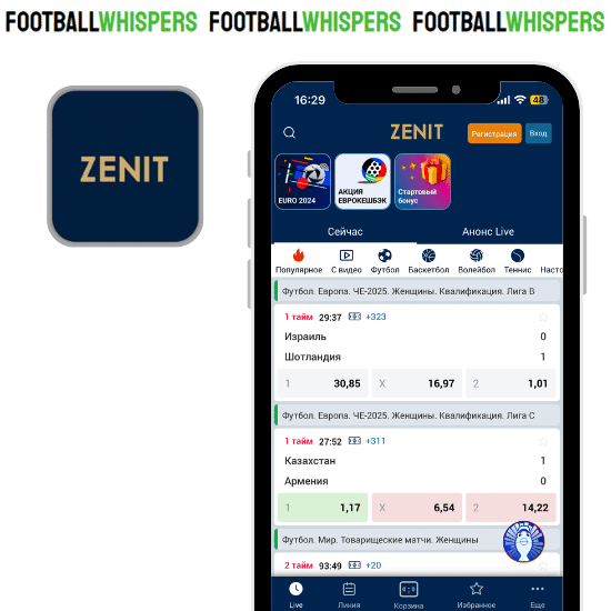 скачать приложение зенит приложение БК Зенит
