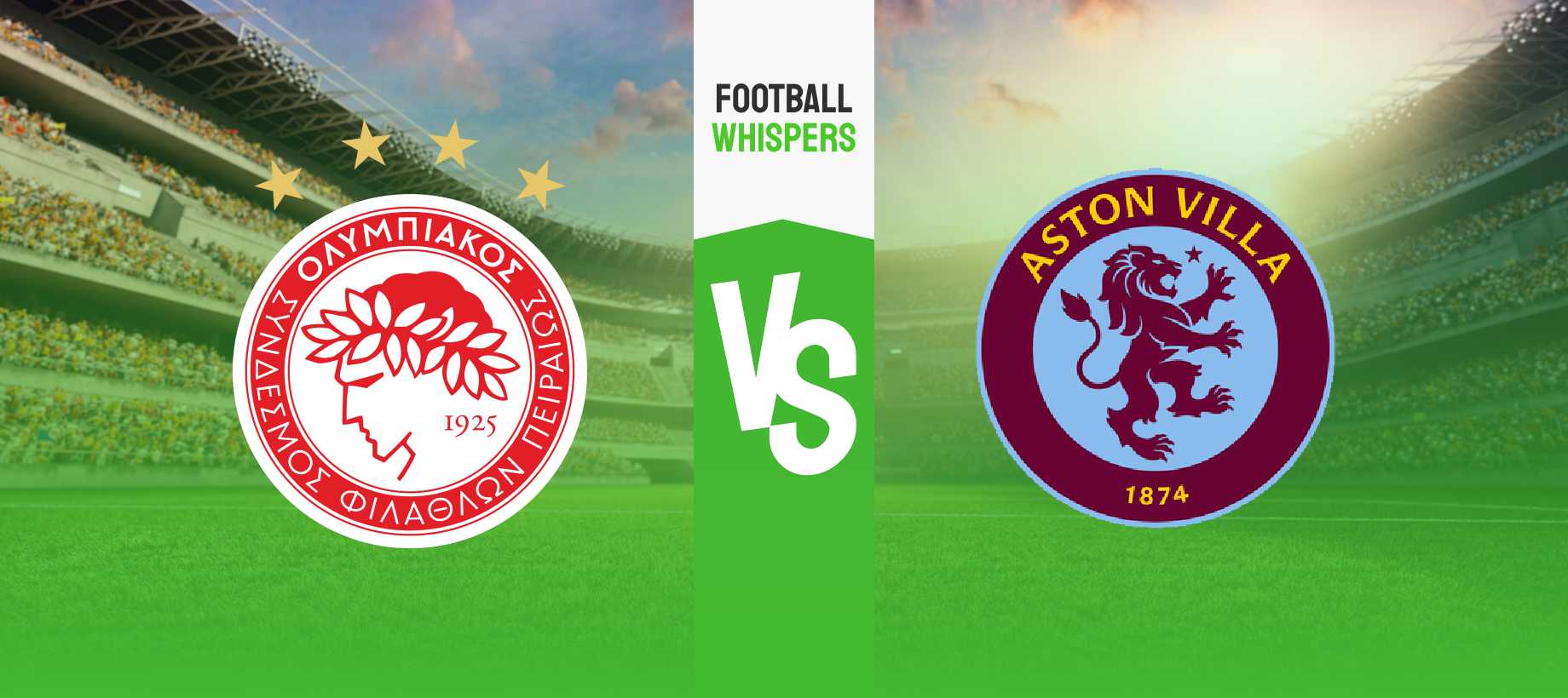Olimpiakosz – Aston Villa tipp és esélyek 09/05