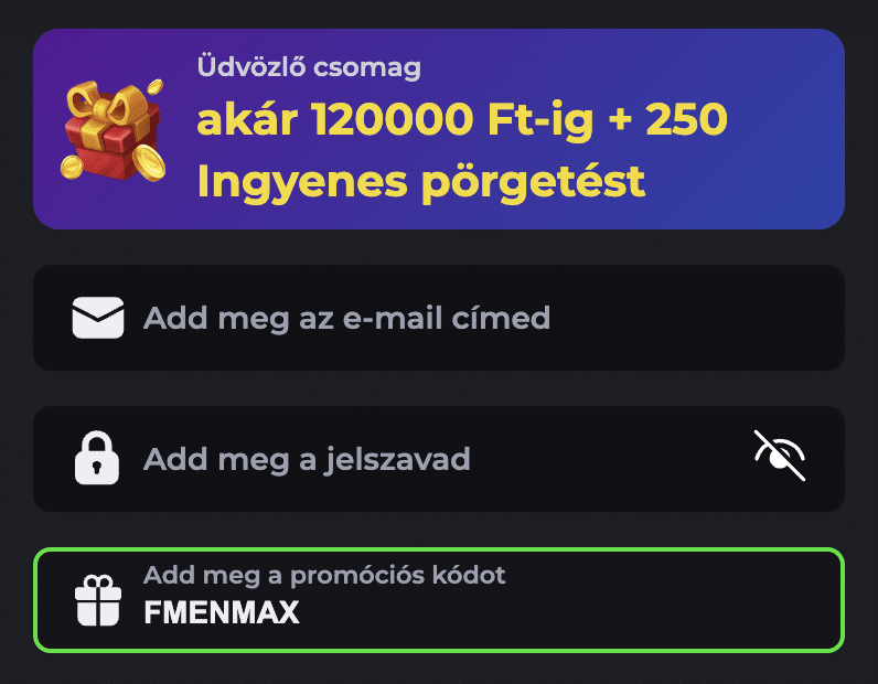 BetOnRed promóciós kód [ FMENMAX ]