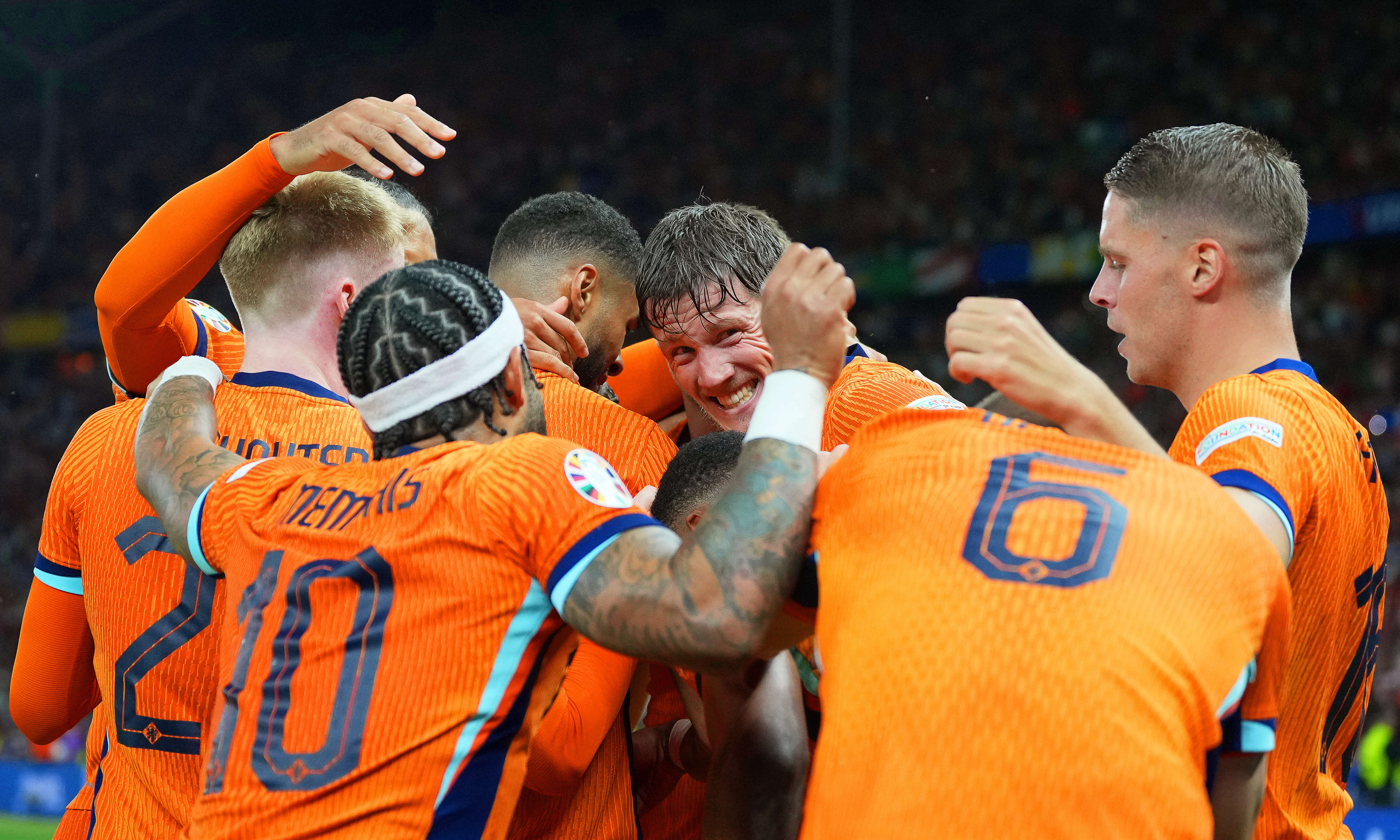 Opstelling Nederland – Engeland in de Halve Finale van het EK 2024