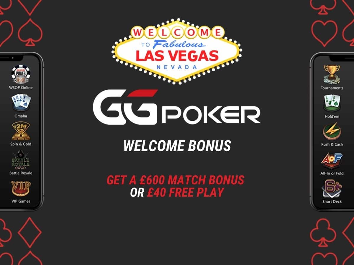 GGPoker bonus code: Get a £600 Match Bonus or £40 Free Play
