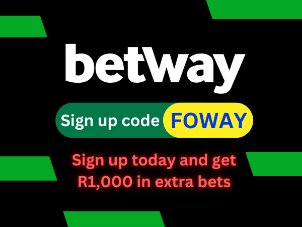 Betway Sign Up Bonus with Promo Code FOWAY: R10 + 10 Spins