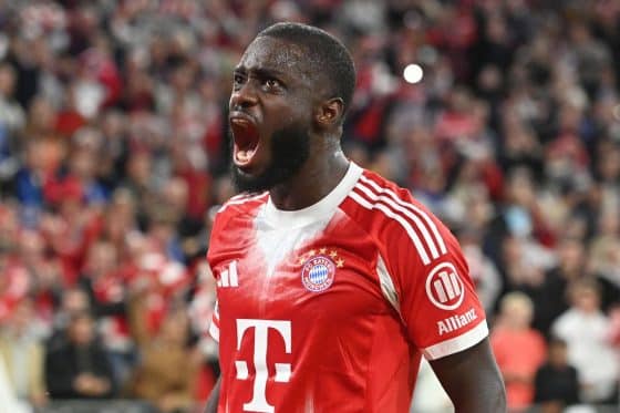 Dayot Upamecano pictured in action for Bayern Munich.