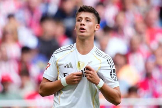 Real Madrid midfielder Arda Guler pictured