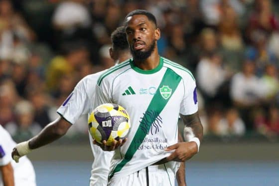 Ivan Toney pictured in action for Al Ahli in the Saudi Pro League. 