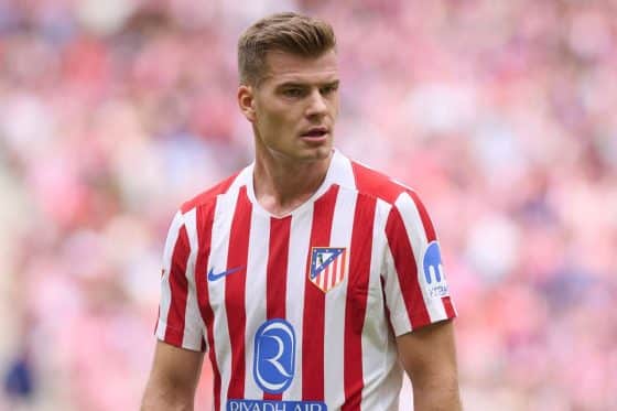 Alexander Sorloth in action for Atletico Madrid.