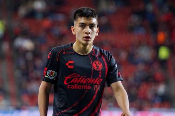 Gilberto Mora pictured in action for Club Tijuana