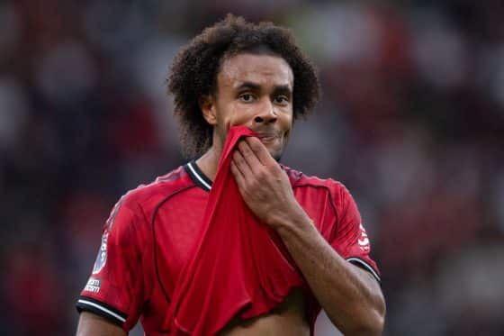 Manchester United forward Joshua Zirkzee pictured.