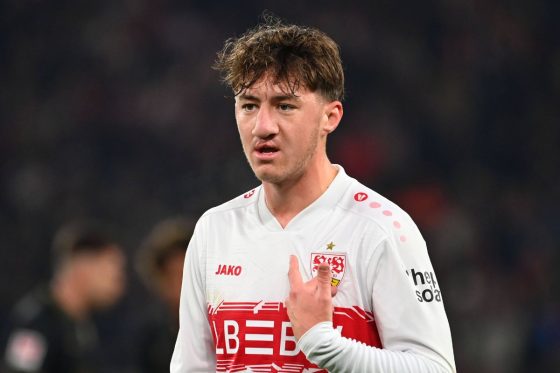 Stuttgart star Angelo Stiller pictured in action