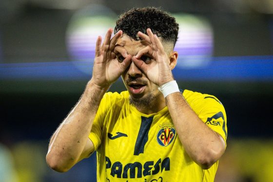 Villarreal striker Georges Mikautadze pictured in action