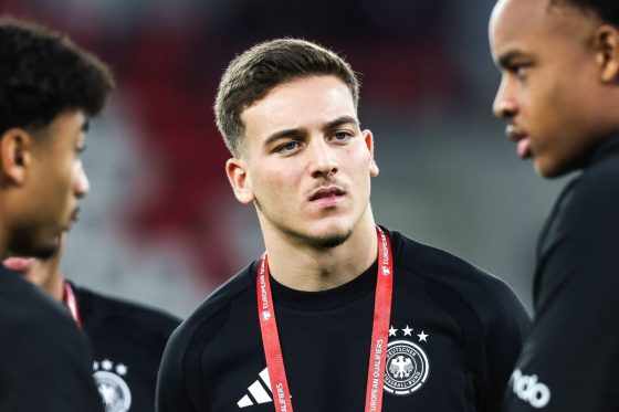 Said El Mala pictured on international duty for Germany.