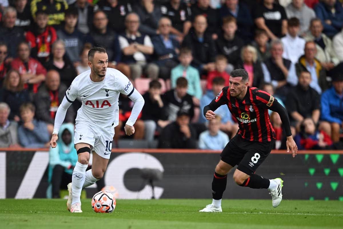 Tottenham vs Bournemouth last five H2Hs