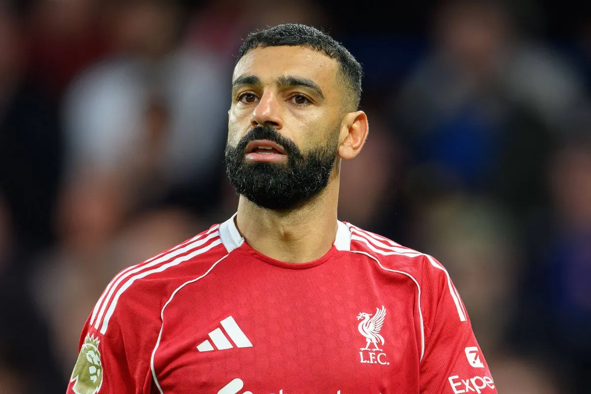 Mo Salah pictured in action for Liverpool