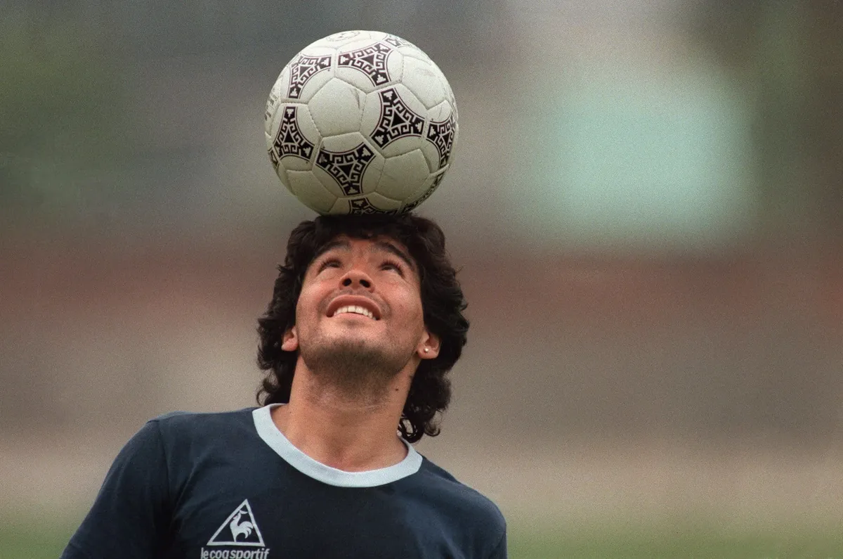 Argentina striker Diego Maradona