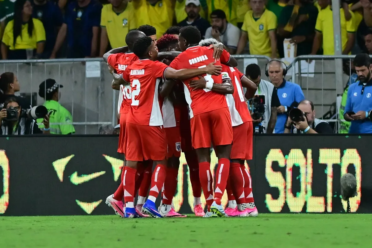 Panama players celebrate on May 31, 2026 