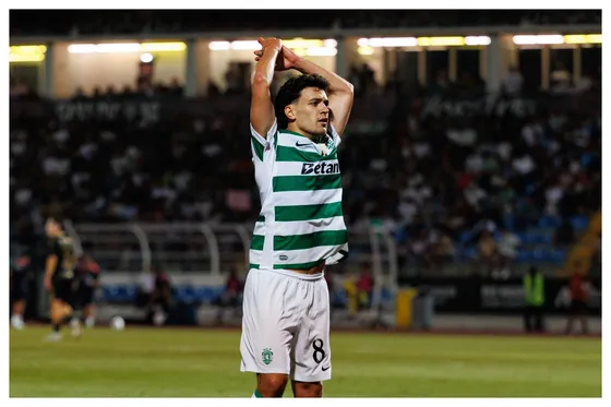 Francisco Trincao, Sporting CP star celebrating || Credit - Imago