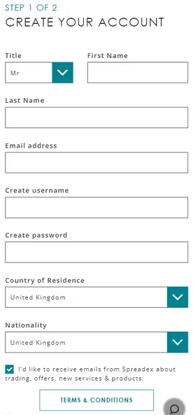 spreadex sign up offer