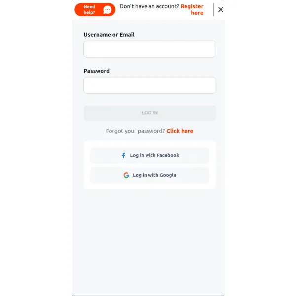 Betano login