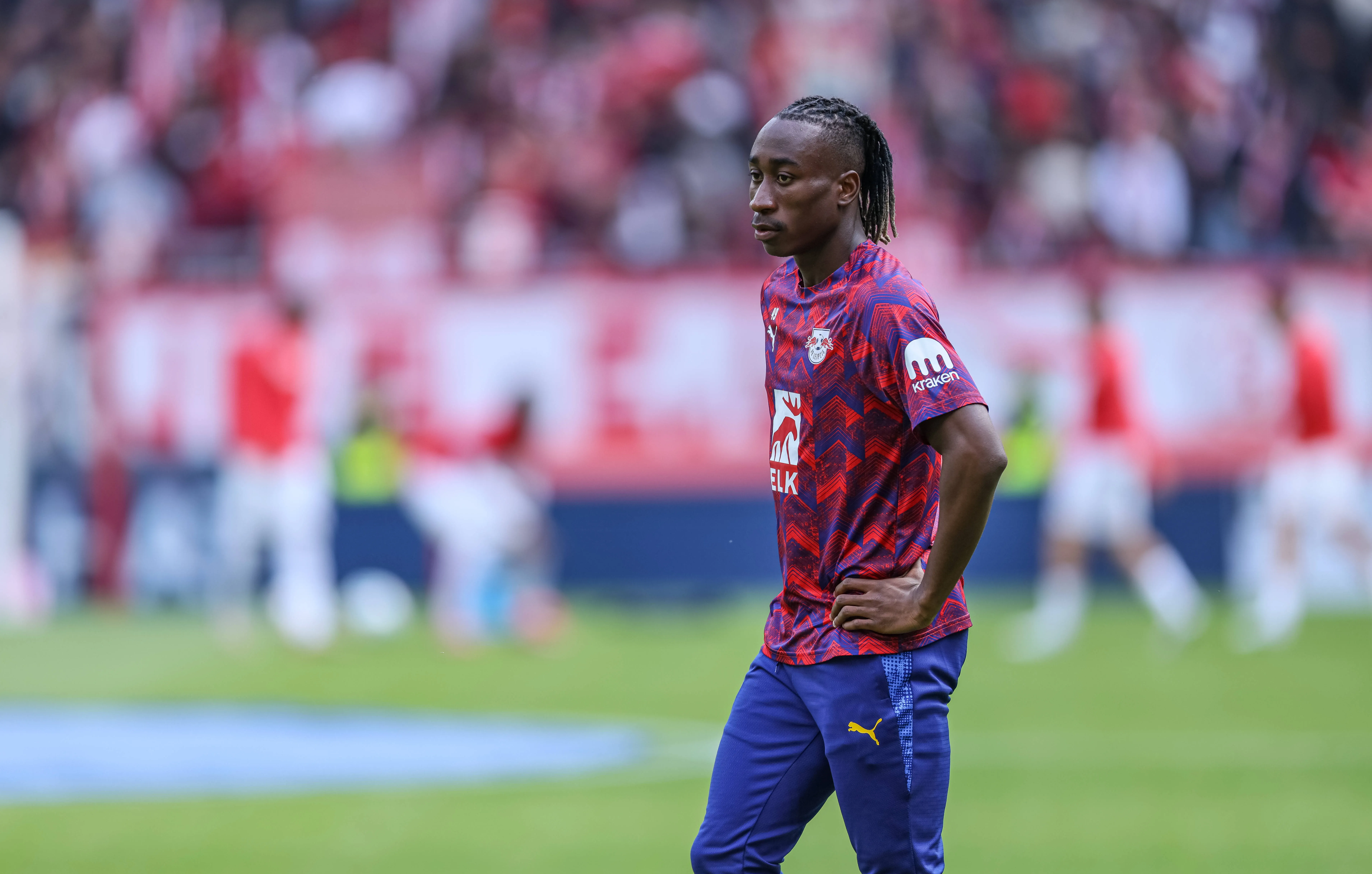 Yan Diomande of RB Leipzig