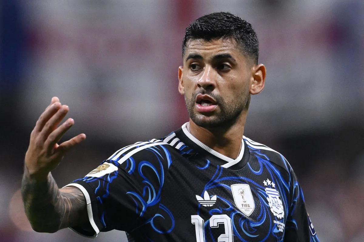 Cristian Romero in action for Argentina during the 2026 World Cup.