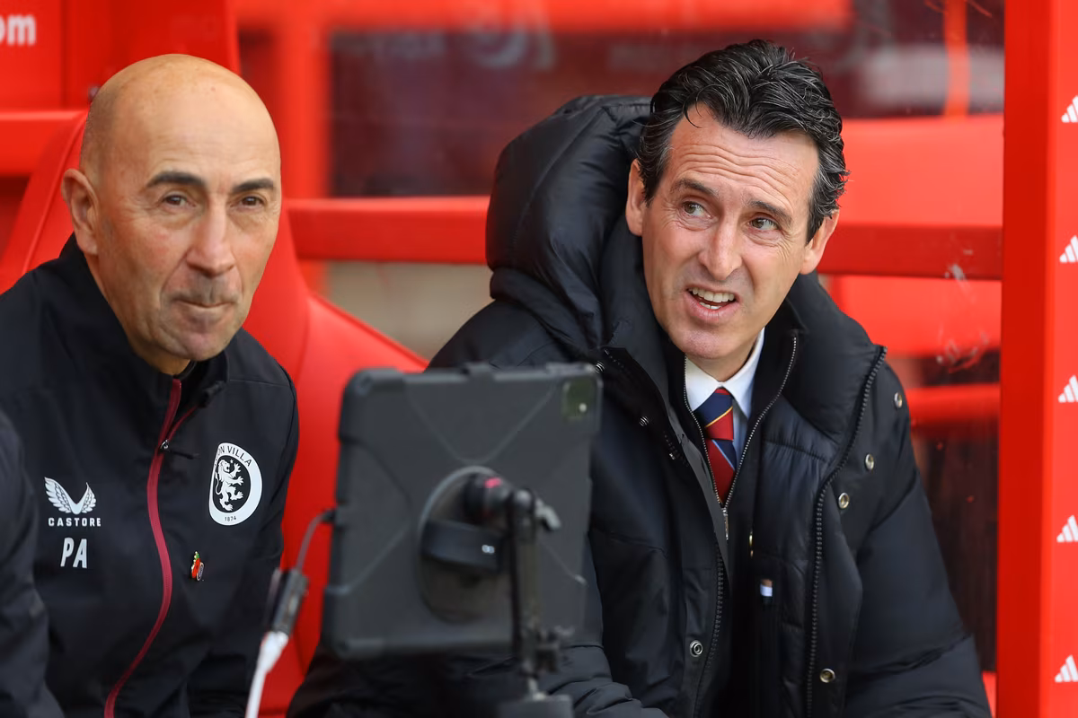 Unai Emery manager of Aston Villa