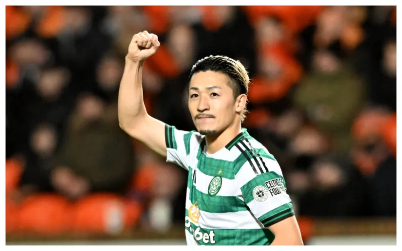 Daizen Maeda celebrating his goal || Credit - IMAGO / Focus Images