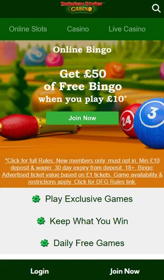 rainbow riches bingo bonus