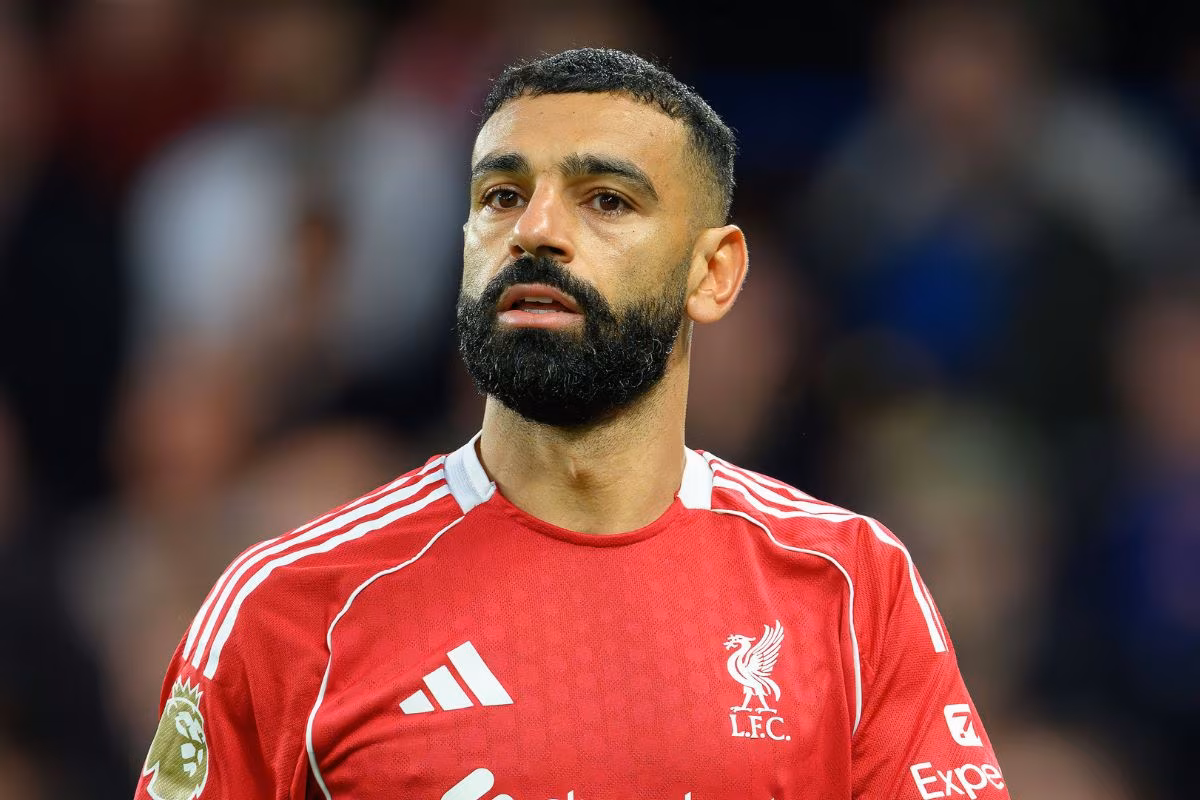 Mo Salah pictured in action for Liverpool