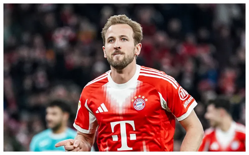 Harry Kane scores for Bayern Munich || Credit - IMAGO / STEINSIEK.CH