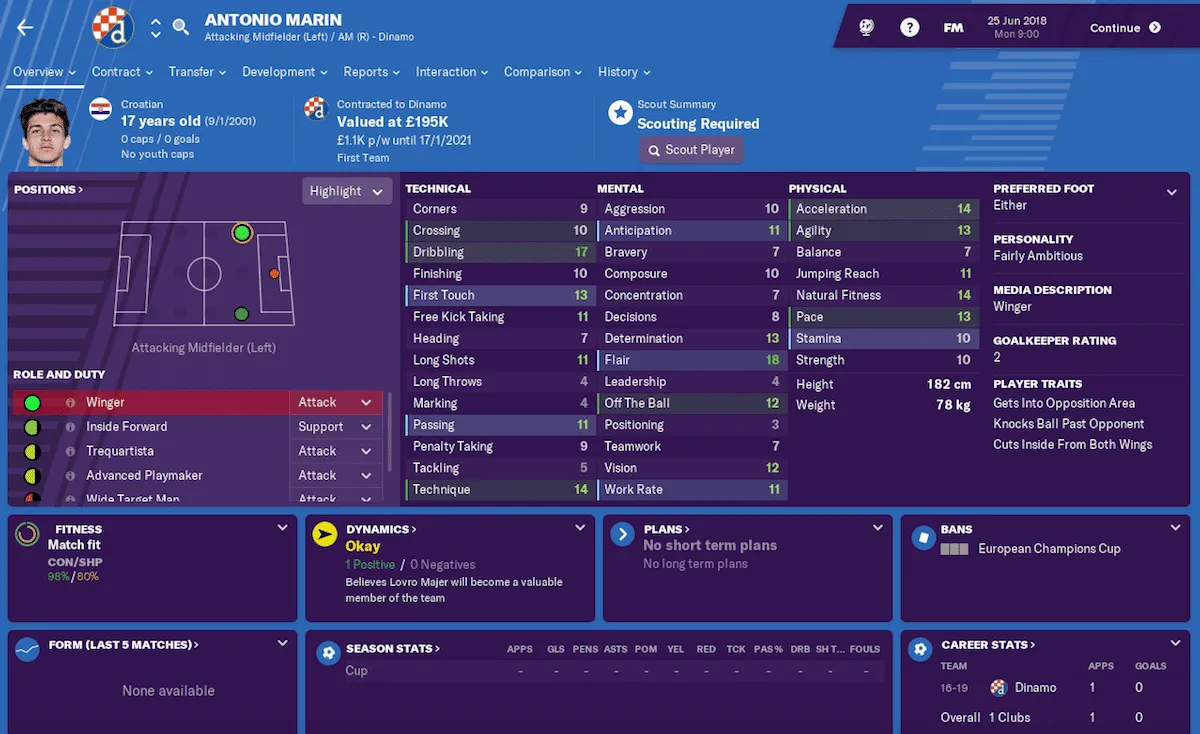 Antonio Marin, Football Manager