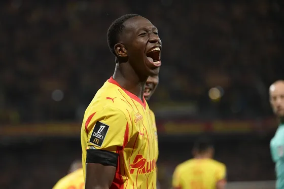 Mamadou Sangare pictured in action for RC Lens