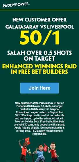 paddy power galatasaray vs liverpool offer