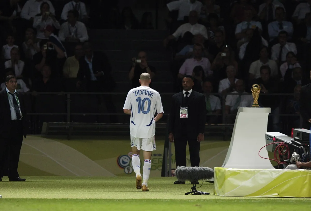 Zidane leaving the final