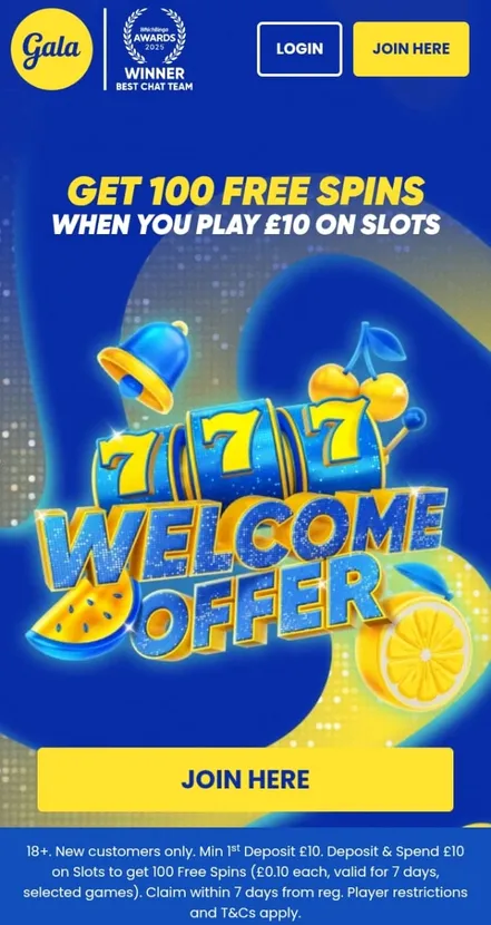Play &pound;10 and get 100 free spins