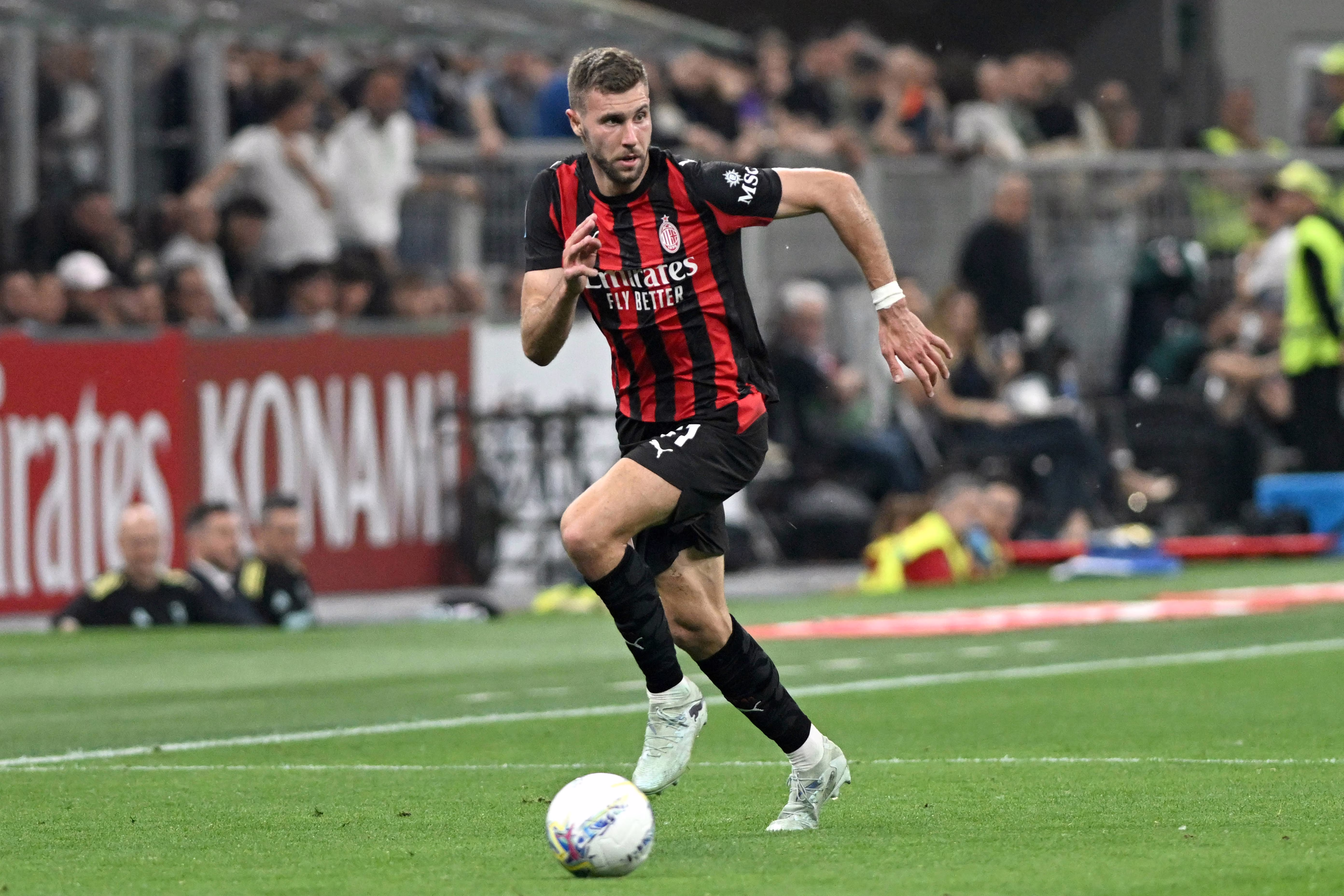 Strahinja Pavlovic in action for AC Milan