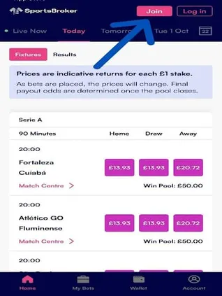 Sportsbroker mobile app
