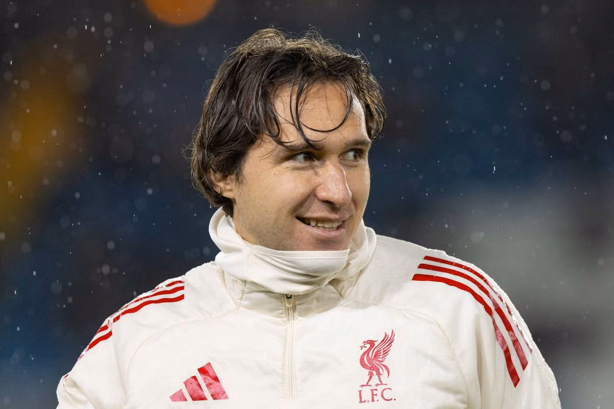 Federico Chiesa pictured in action for Liverpool - Photo by IMAGO / Propaganda Photo
