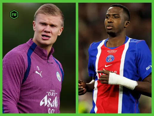 Man City vs. PSG key battle: Will Erling Haaland or Willian Pacho come out on top?